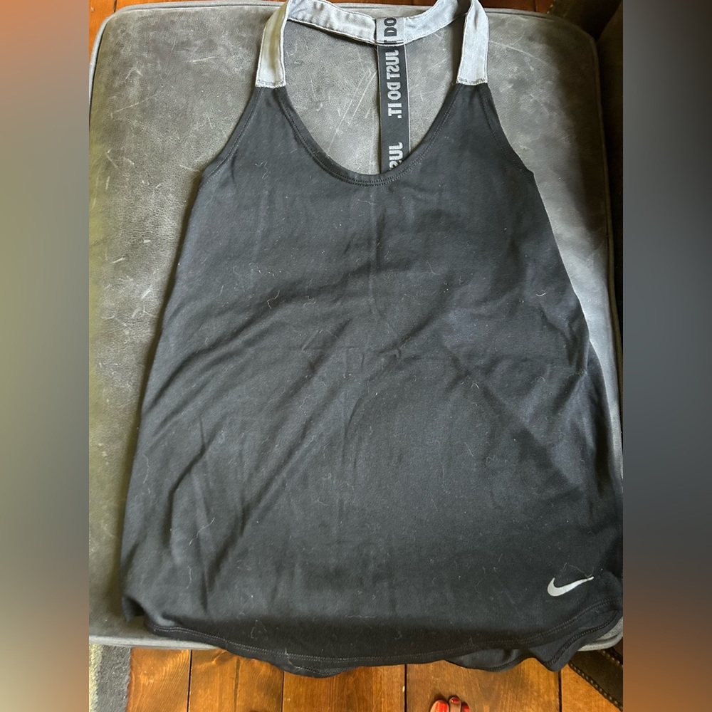 Nike Black Tank Top with Gray Trim